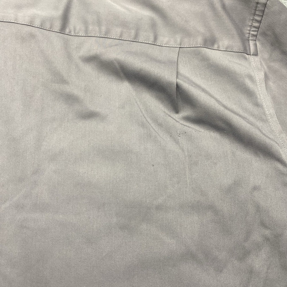 A Cut Above Mens Pilot Shirt‎ 16.5 Tapered Brooks Short Sleeve Button Down Grey - Picture 12 of 16